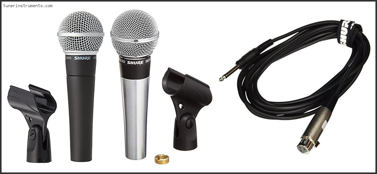 Best Microphone Cable For Shure Sm58