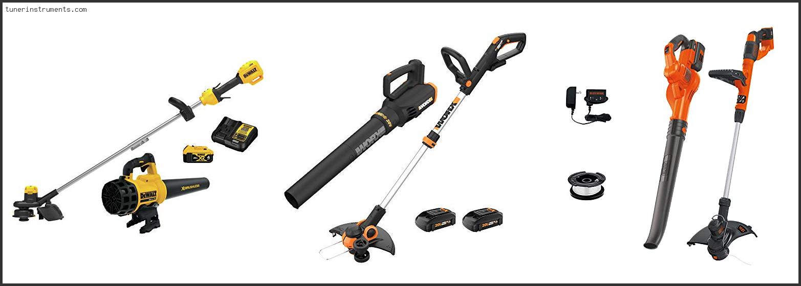 Top 10 Best Battery Powered String Trimmer And Blower