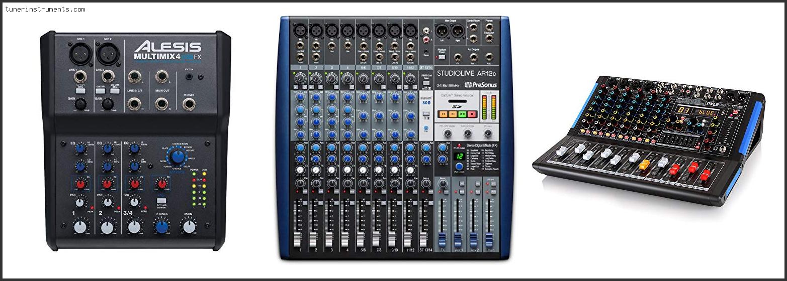 Best Analog Mixer For Recording